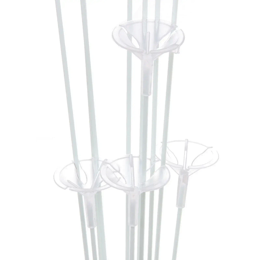 Подставка для шаров «Каскад» (основа, 11 палочек с держателями) 97*40*65 см, белый