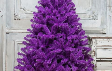 Ель искусственная фиолетовая «Прованс» высота 180 см (1.8 м)