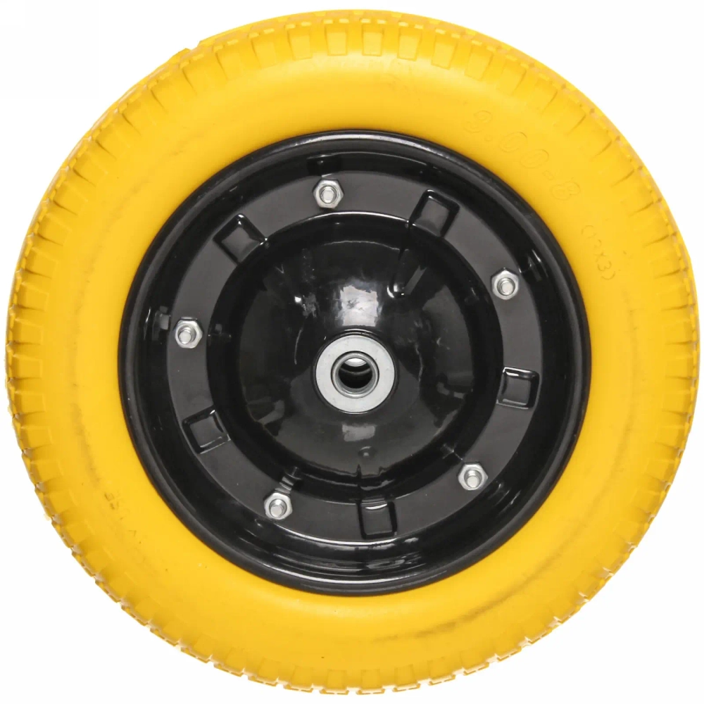 Колесо к тачке 13» 3,00*8 (ось 16мм) вспененный полиуретан