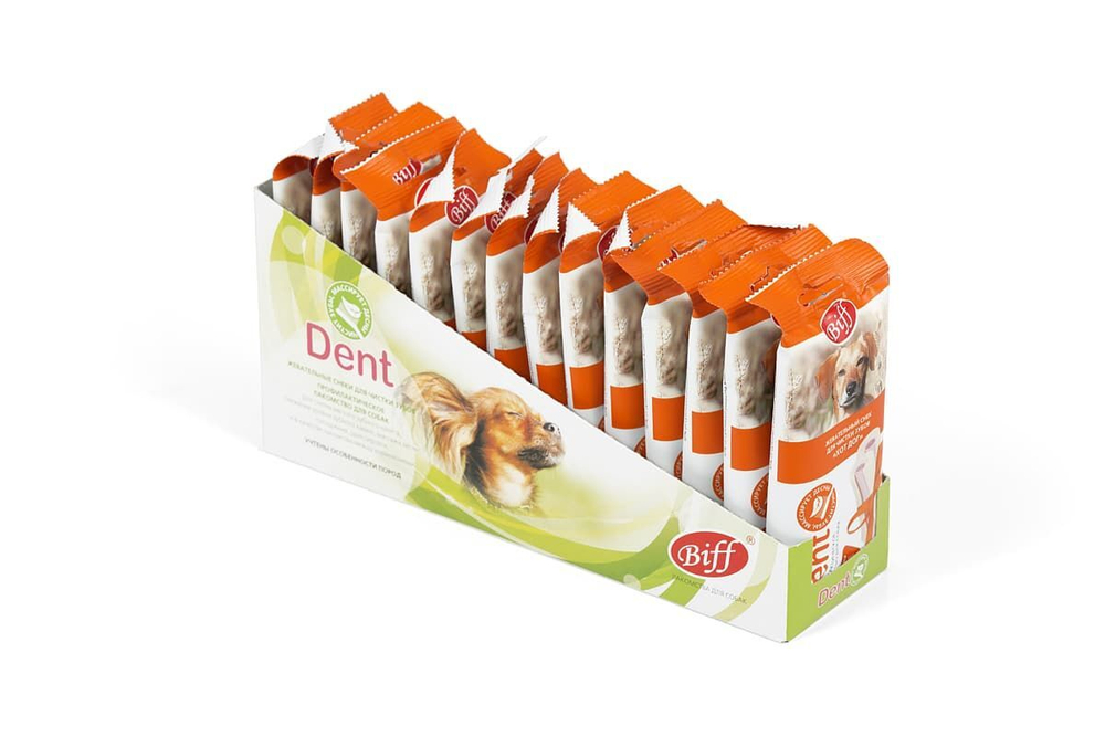 Жевательный снек DENT Хот-дог (для средних собак) (14шт)