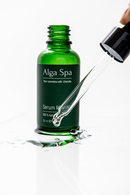 Интенсивная возрождающая сыворотка Serum REVIVAL на основе живой суспензии микроводоросли Chlorella, ТМ ALGA SPA