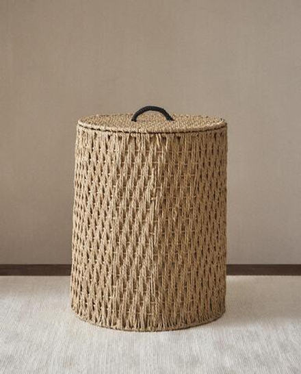 Zara Home Корзина из нержавеющей стали, цвет бежевый, 46 см