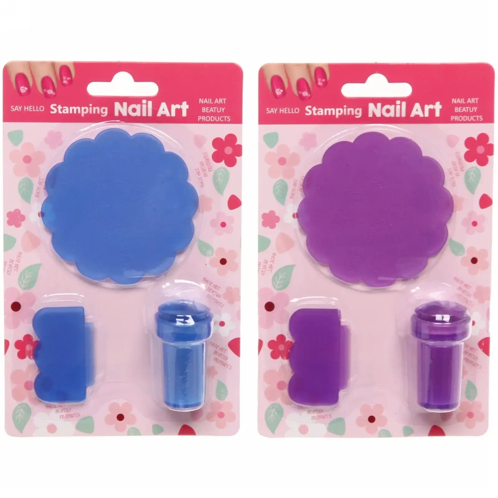 Набор для дизайна ногтей - стемпинг «VivA Manicur», пластина ажурная, микс 4 цвета, 17*11см