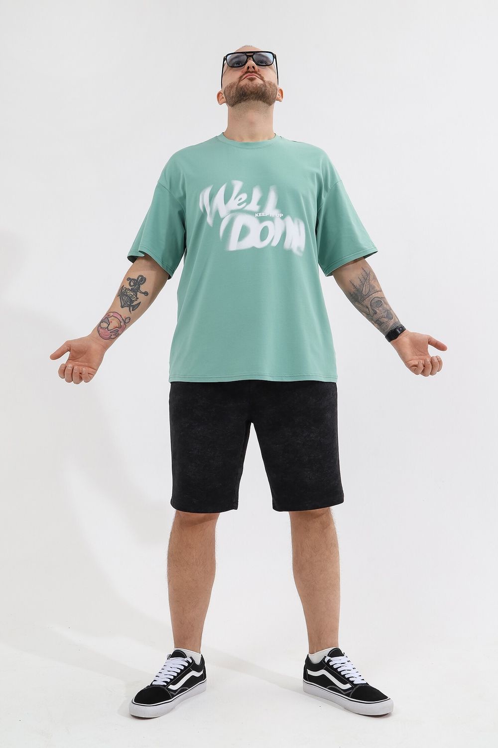 Фуфайка (футболка) мужская Леон-4 Виотекс ЗЕЛЁНЫЙ