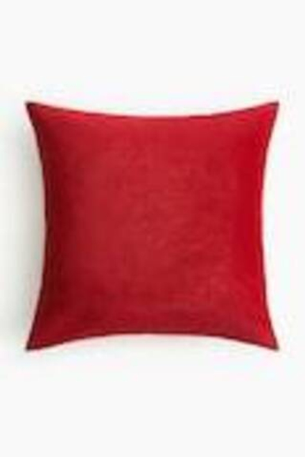 H&M HOME РОЖДЕСТВЕНСКИЙ БАРХАТНЫЙ ЧЕХОЛ НА ПОДУШКУ, КРАСНЫЙ