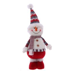 GAEM Игрушка набивная "Снеговик", с колпаком, L24 W13 H56/40 см, 2в.