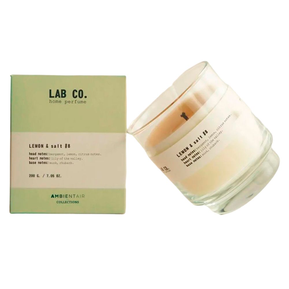 Свеча ароматическая Lab Co, Lemon&Salt, 40 ч