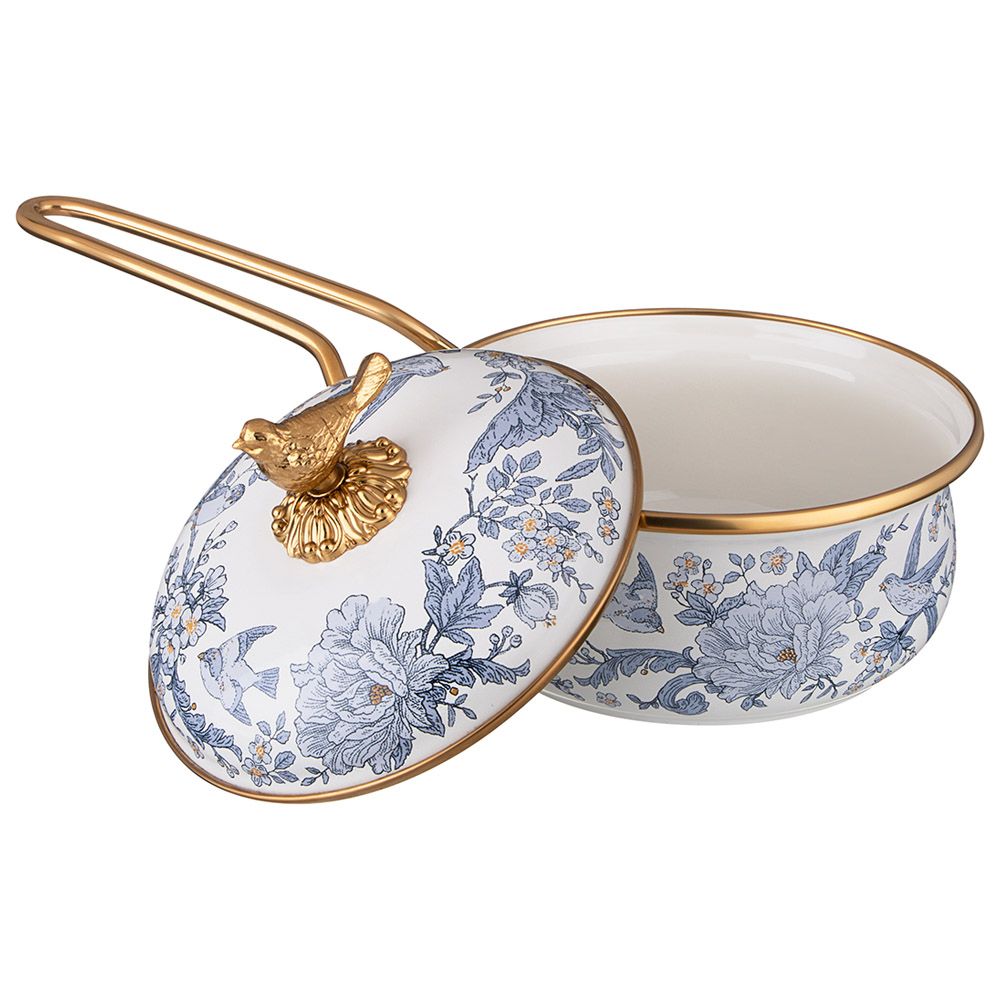 КОВШ LEFARD ЭМАЛИРОВАННЫЙ, СЕРИЯ ROYAL GARDEN 14СМ/0,9Л, ДЛИНА=31СМ ПОДХОДИТ ДЛЯ ИНДУКЦИОН