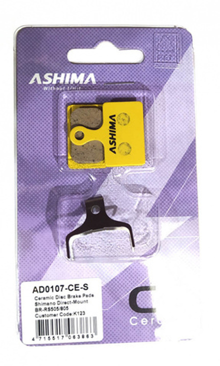 Колодки керамические с пруж для диск тормоза Shimanо Direct-Mount BR-RS505/805.AD0107-CE-S