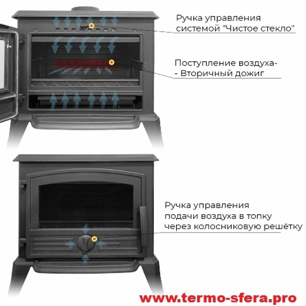 Печь-камин EVEREST F8