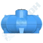 Резервуар О-образный 4500 л для наземного хранения жидкостей, с дыхательным клапаном Анион 4500 л. горизонтальный (3150x2350x1390см;синий) - арт.559485