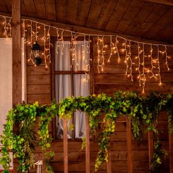 ULD-B3010-200-SWK WARM WHITE IP67 Бахрома светодиодная со статическим свечением. 3м. Соединяемая. 200 светодиодов. Теплый белый свет. Провод белый. TM Uniel.