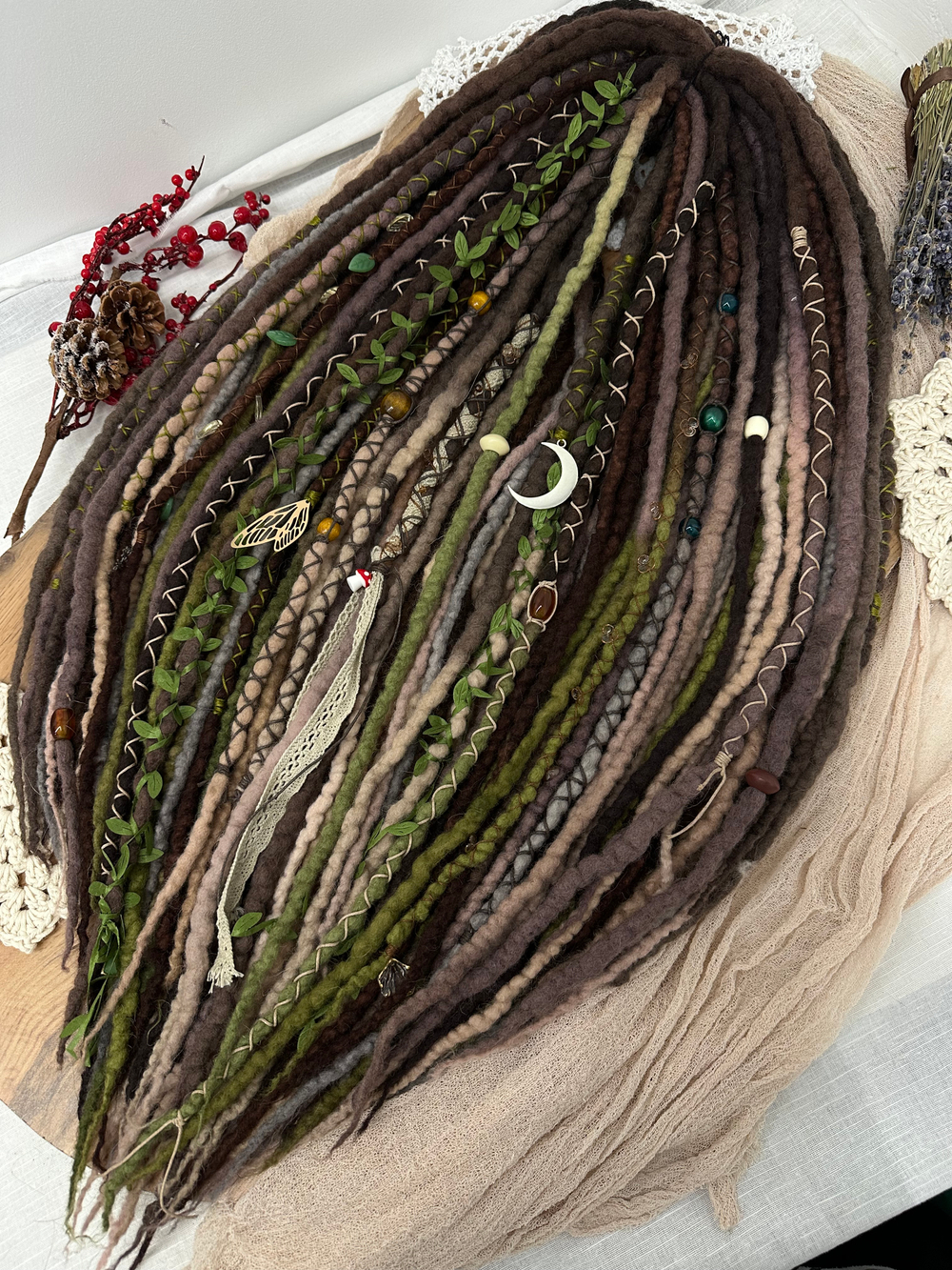 Фактурные войлочные дреды