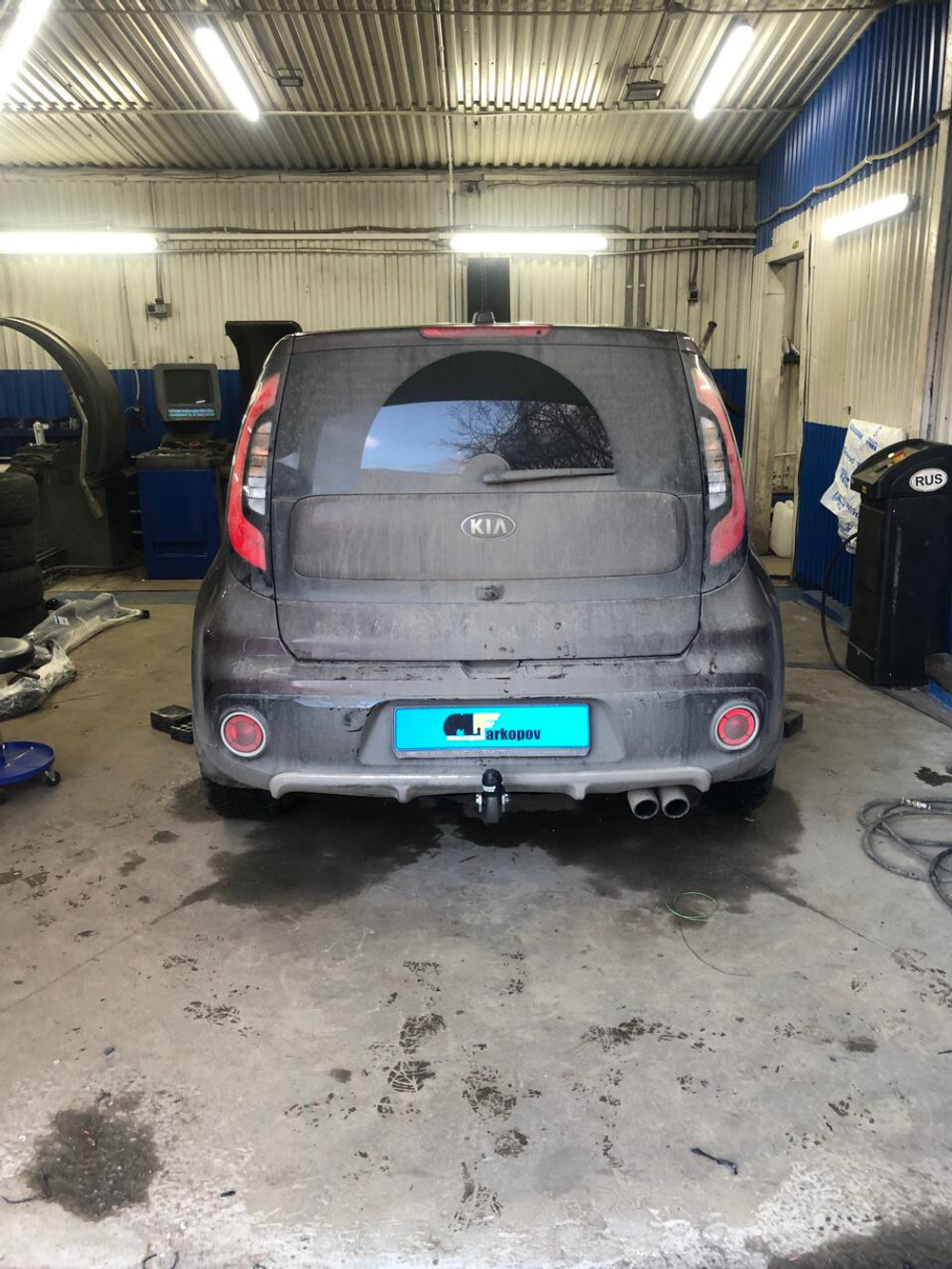 Фаркоп оцинкованный Galia K041A для Kia Soul 2014-(паспорт и сертификат в комплекте)(без электрики)