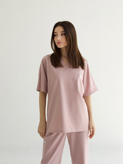 Костюм Oversize Medici розовый вид спереди