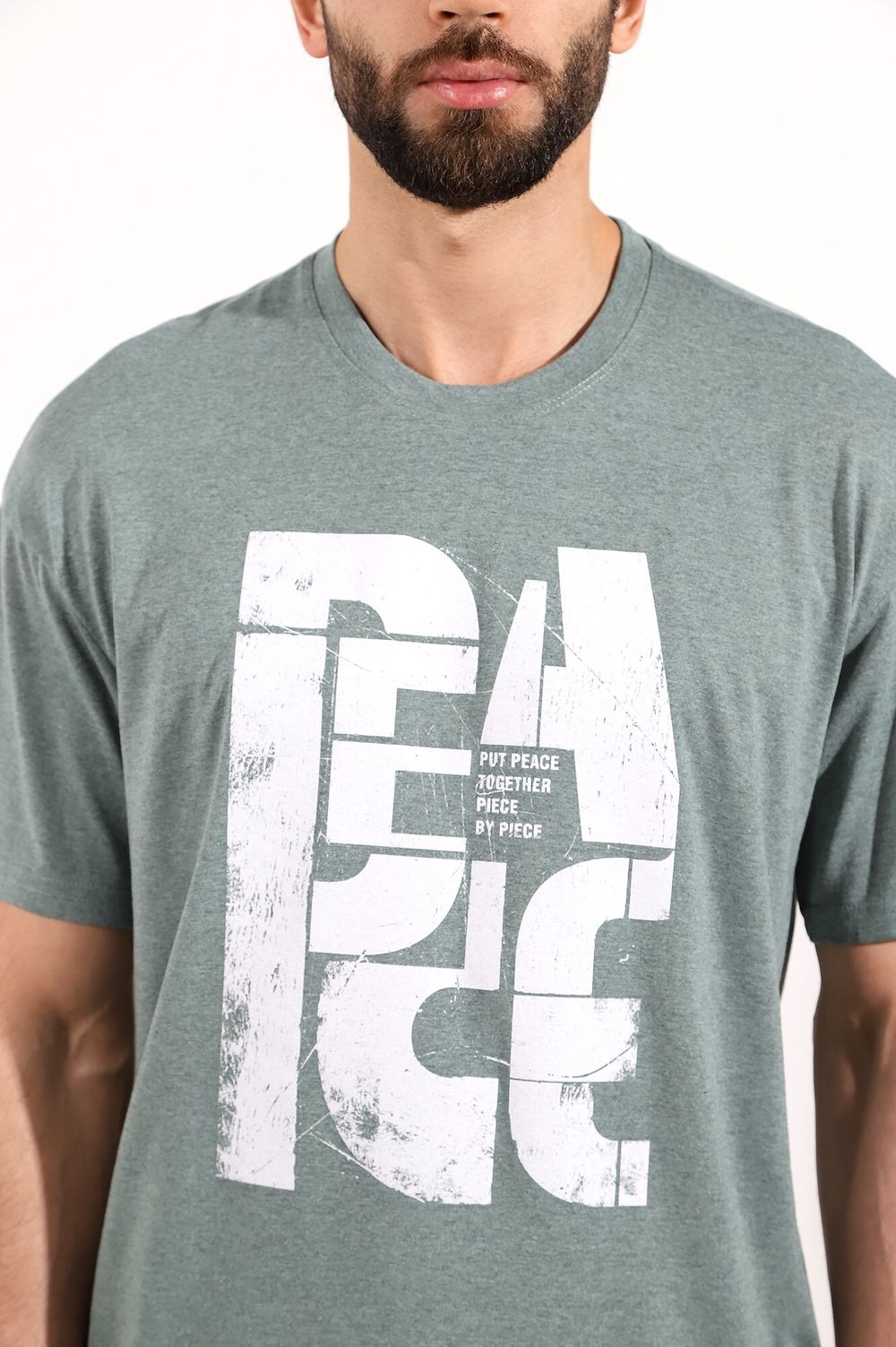 Фуфайка (футболка) мужская Герой-5 Виотекс МЕНТОЛ МЕЛАНЖ