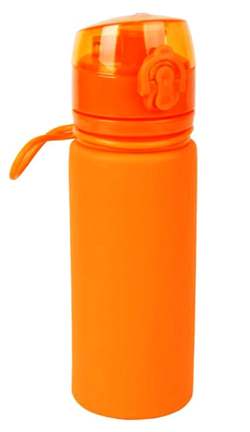Бутылка силиконовая 0,5 л (оранжевый) Tramp TRC-093-9111