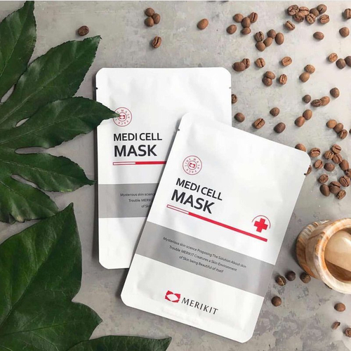 Merikit Биоцеллюлозная маска на основе ферментов кокоса - MERIKIT Medi Cell Mask, 1 шт.