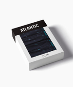 Мужские трусы боксеры Atlantic, набор из 2 шт., хлопок, тёмно-синие, 2MBX-085