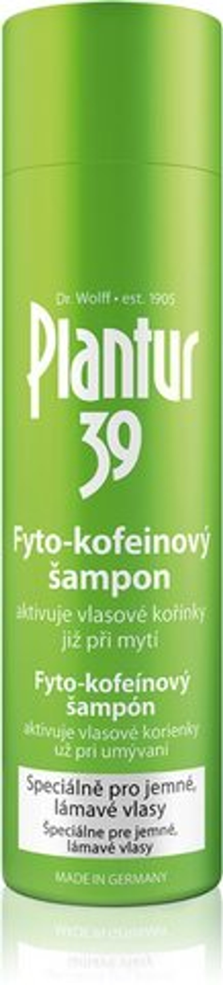 Plantur 39 - шампунь с кофеином для нежных волос /   250  ml  / GTIN 4008666700124