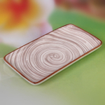 Блюдо керамическое «Тоскана» 18*9,5*2см кремовая