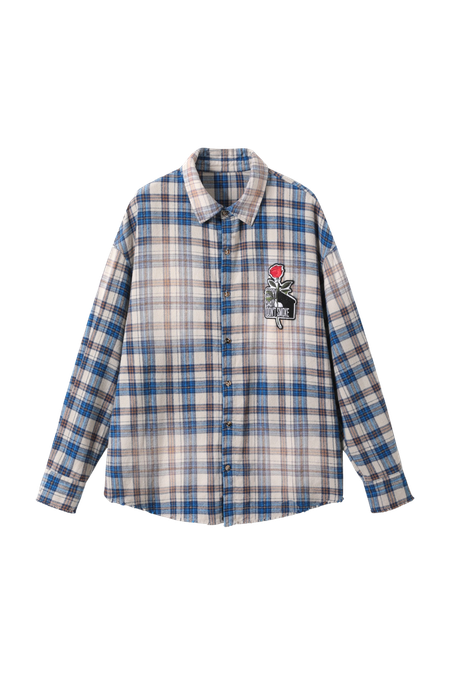 Рубашка DONSMOKE Washed Effect Plaid Shirt