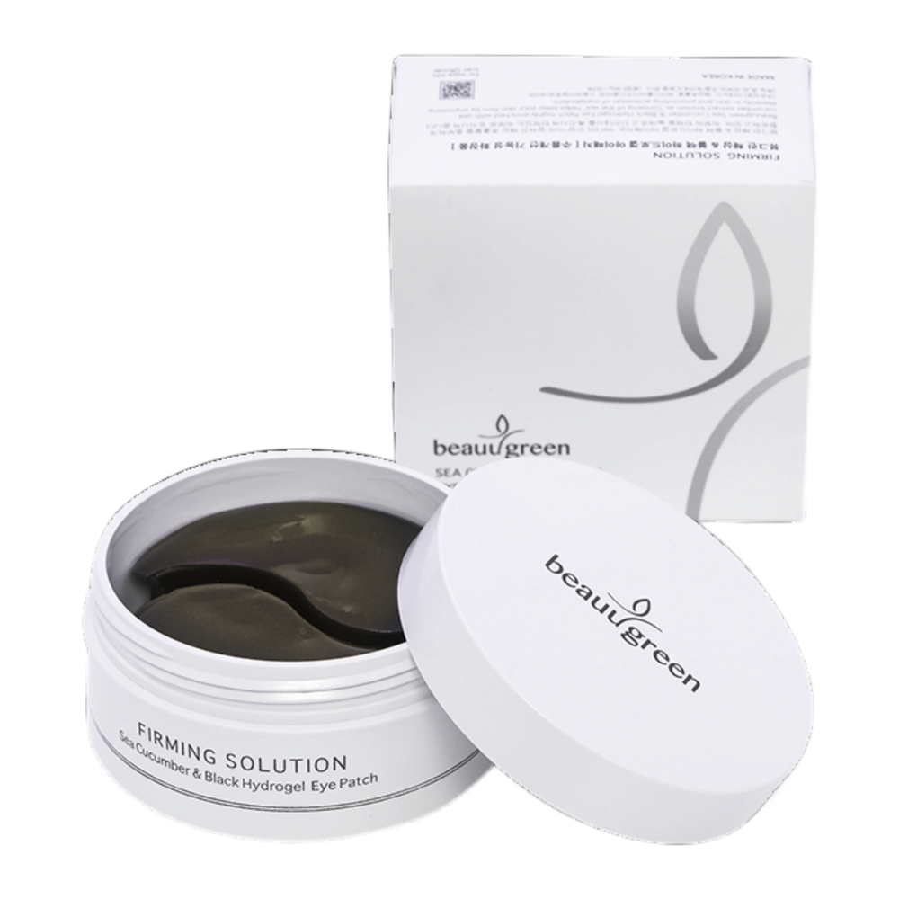 BEAUUGREEN Гидрогелевые патчи для глаз с морским огурцом Sea Cucumber & Black Hydrogel Eye Patch, 90г*60 шт