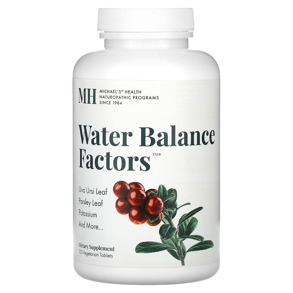 Michael's Health, Water Balance Factors, 120 вегетарианских таблеток