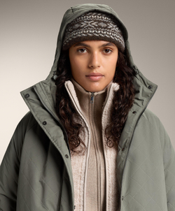 Oysho Жаккардовая повязка на голову, шоколадный