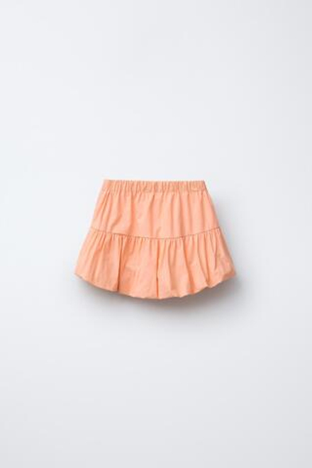 ZARA ЮБКА С БАНТИКАМИ, МАНДАРИНОВЫЙ