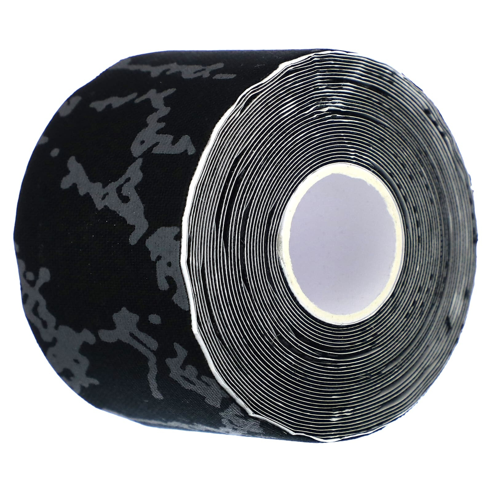 Heali Medical Corp, охлаждающий кинезиологический тейп, черный, 20 нарезанных полосок из 100% хлопка