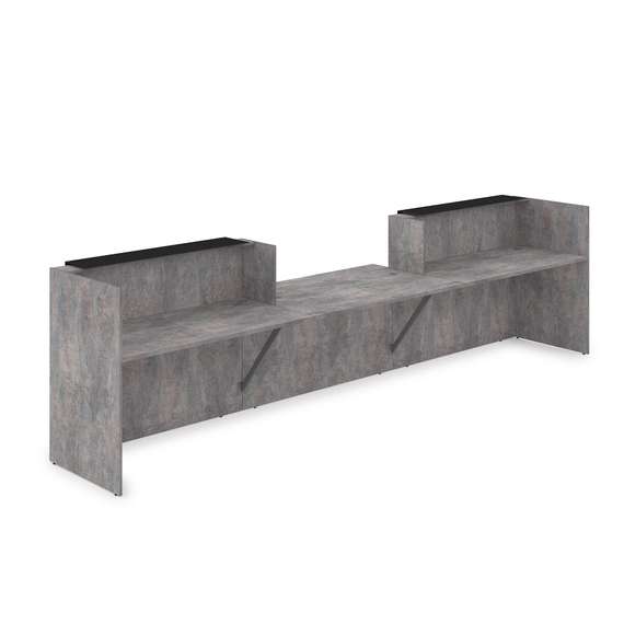 1КРС-КЛ.009.1 Комплект Ресепшн с фартуком HPL (4232*901*1149) (с подсветкой)