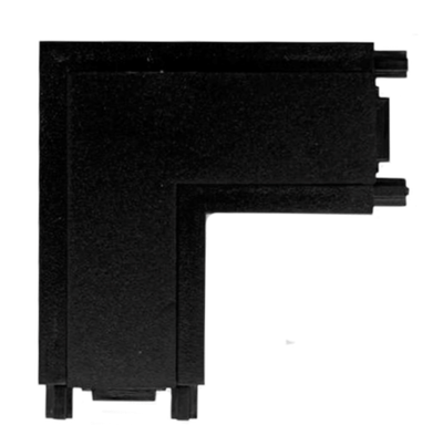 CLARUS Коннектор L образный 48V для магнитного ультратонкого шинопровода, черный, 100 шт