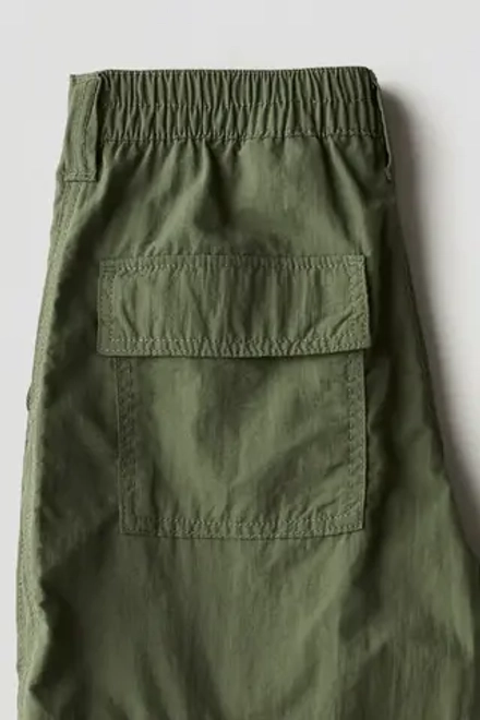 H&M Широкие брюки-карго, темный хаки