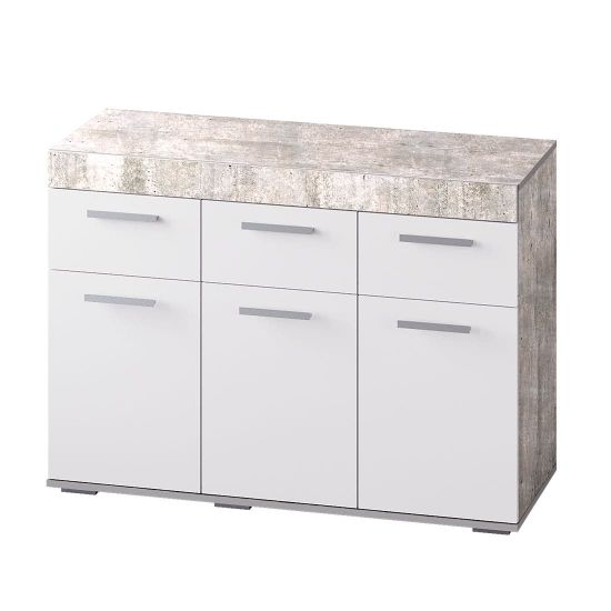Инстайл bts КМ-03 Комод бетон / белый, СП
