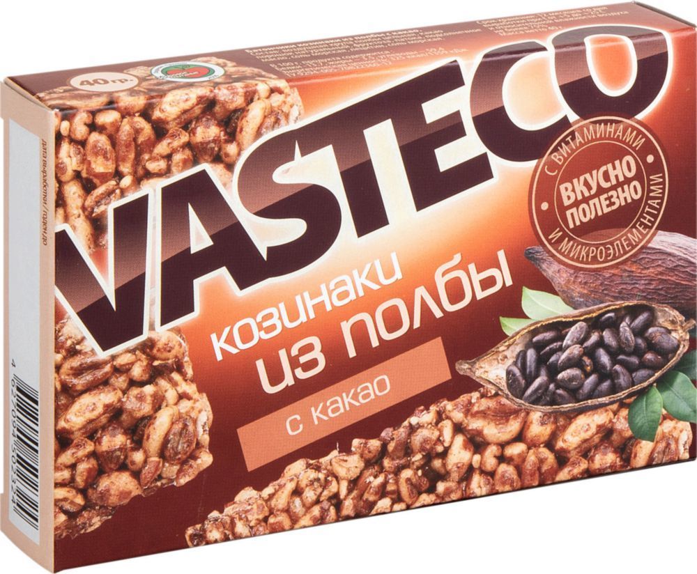 Козинак ВАСТЭКО из полбы с какао 40 г
