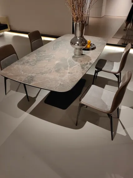 Стол Stratos, 200х90 см, серый керамогранит