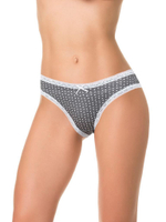 Трусики-слипы в горошек (Размер: L) (Цвет: серый)