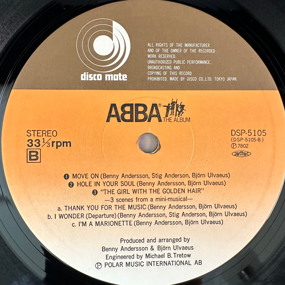 ABBA ‎– The Album (Япония 1978г.)