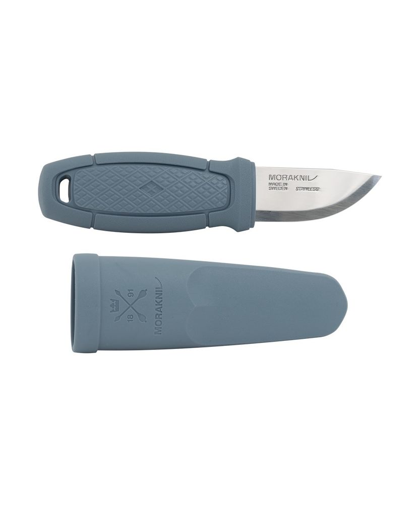 Нож Morakniv Eldris LightDuty, нерж. сталь, цвет светло-синий, с ножнами