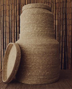 Zara Home Корзина из морской травы, цвет бежевый, 34 см