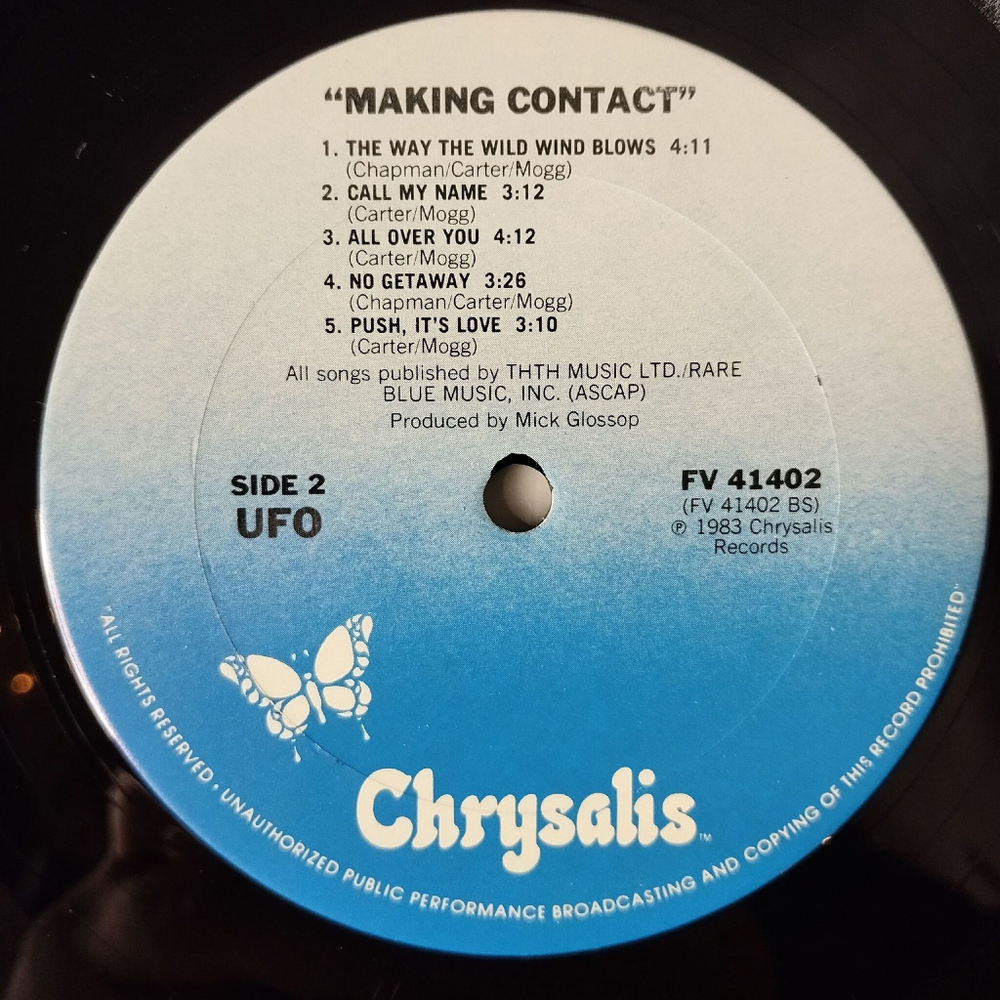 Винтажная виниловая пластинка LP UFO Making Contact (USA 1983)