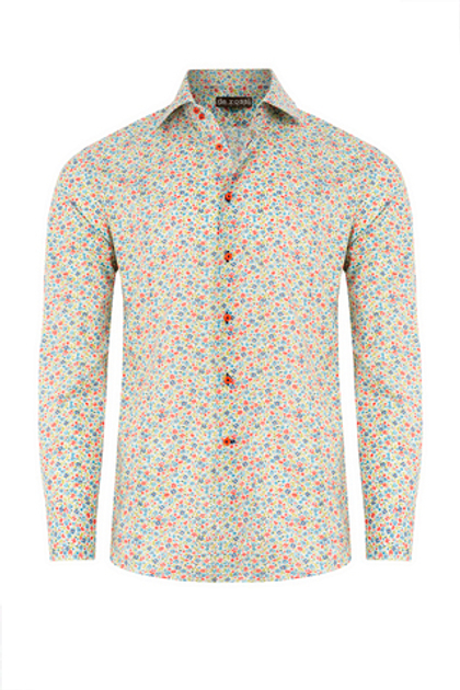 Рубашка разноцветная с цветочным принтом Hannan Rose