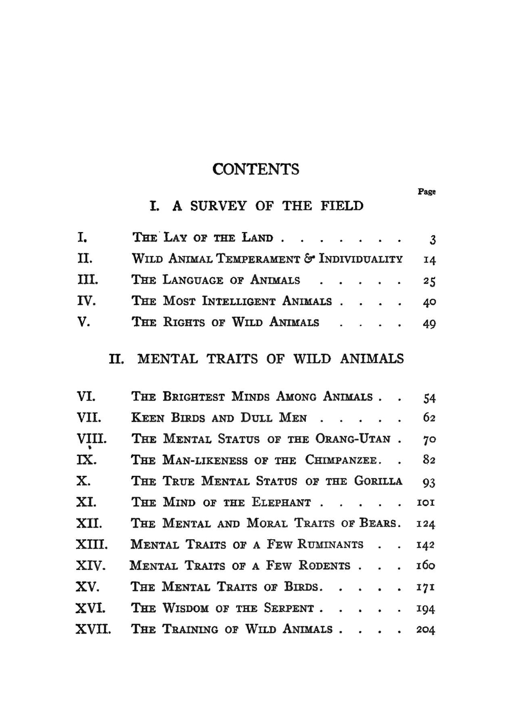 The minds and manners of wild animals. a book of personal observations | Hornaday William Temple