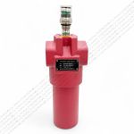 WKDFBN/HC110G10B1.1 - Напорный фильтр гидравлический одинарный модели DF тонкость фильтрации 10 мкм, типоразмер 110, вид присоединения: резьба G3/4, материал корпуса - чугун, рабочее давление до 420 бар, визуальный индикатор загрязнения