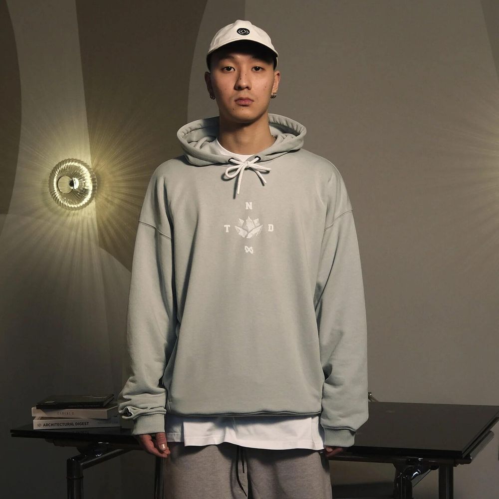 Худи Тандем Тэндай Айсберг серо-голубое