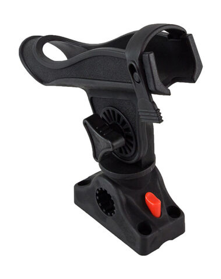 Держатель спиннинга черный в комплекте с креплением CFMT303