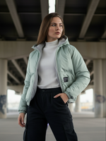 jacket with hood grey