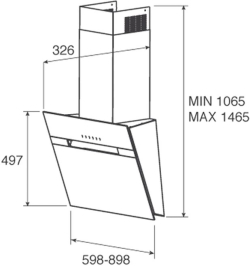 Каминная вытяжка Jet Air BONNY BL 60 A-PRF0099981B