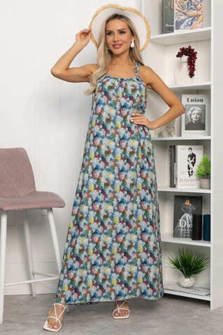 Платье Алиготе (серо-зеленое) П13760-12М LT Collection